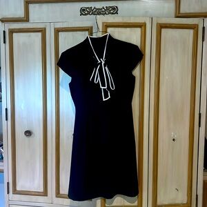 J crew dress with tie neck detail